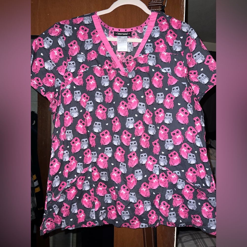 Owl Scrub Top 🦉💕